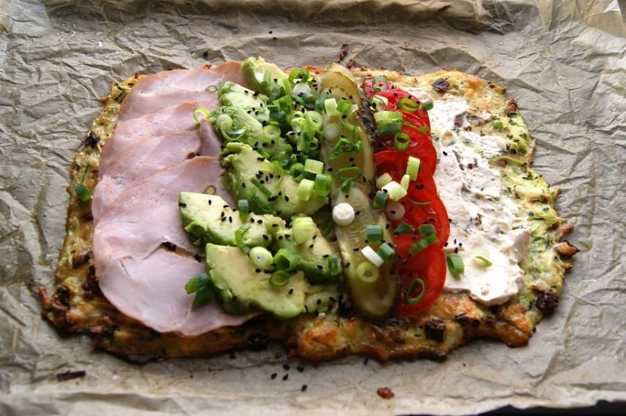 Keto wrap z cukinii