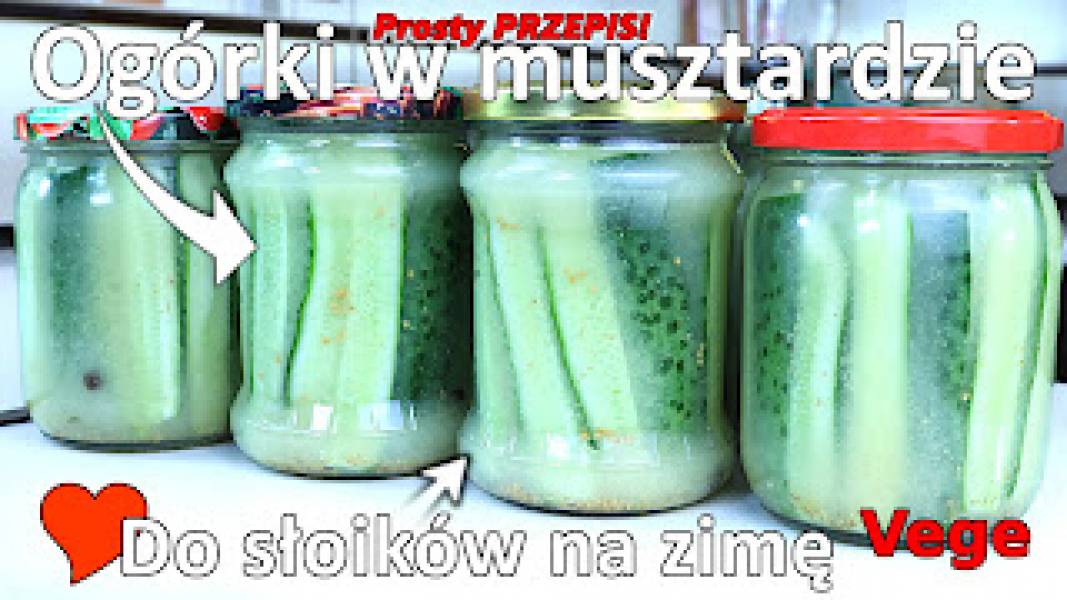 Przepis na ogórki w musztardzie