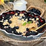 Crumble z jagodami, czyli owoce pod kruszonką (łatwy deser)