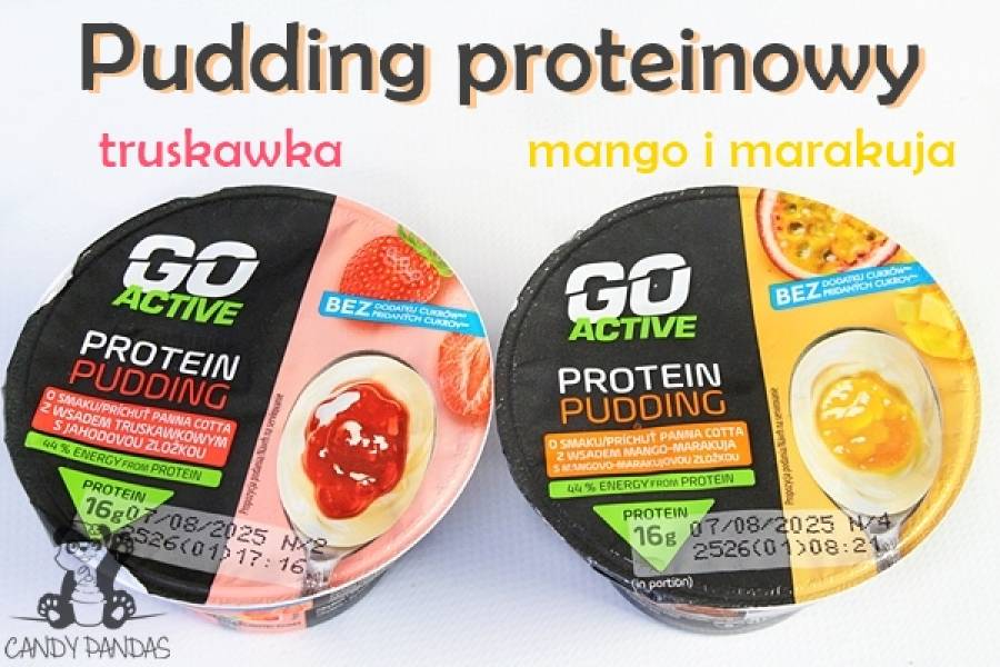 Pudding proteinowy PANNA COTTA, TRUSKAWKA / MANGO-MARAKUJA - Go Active (Biedronka)