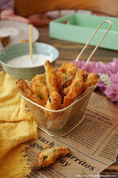 Frytki z cukinii w panko