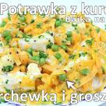 Przepis na potrawkę z piersi kurczaka z marchewką i groszkiem