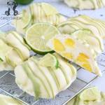 Lodowe przekąski- mrożone ciastka mango i biała czekolada