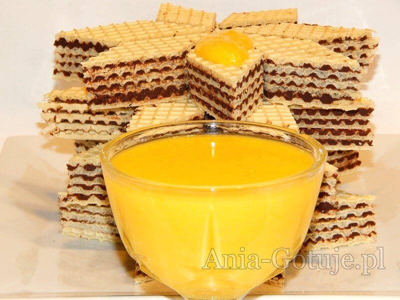 Wafle z kajmakiem