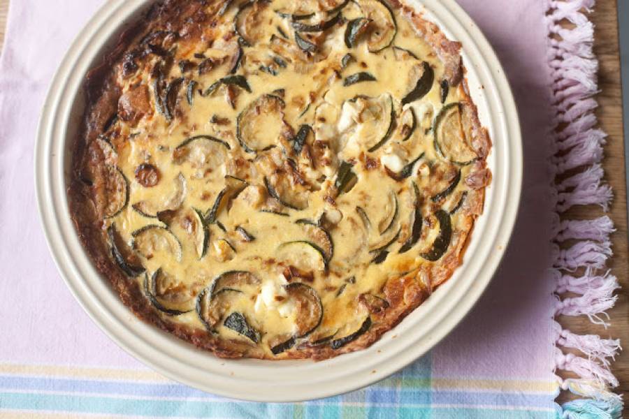 Tarta ziemniaczana z cukinią