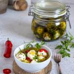 Mini mozzarelle marynowane w oliwie z ziołami