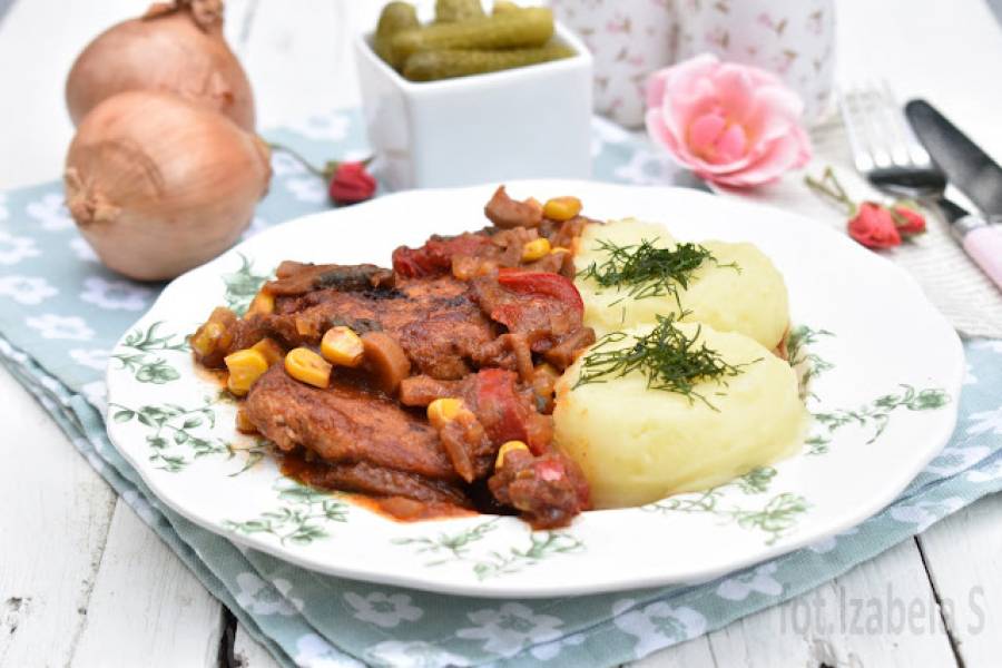 Schab po cygańsku z piekarnika