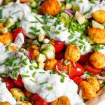 Lekka sałatka z pieczonym gnocchi