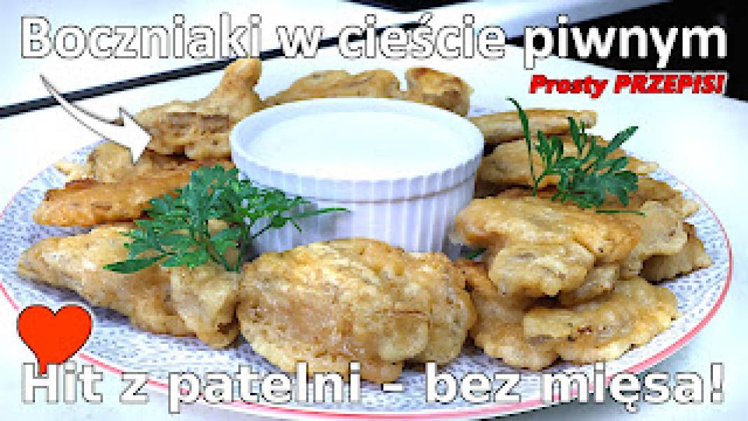 Przepis na boczniaki w cieście piwnym