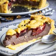 Tarta budyniowa ze śliwkami