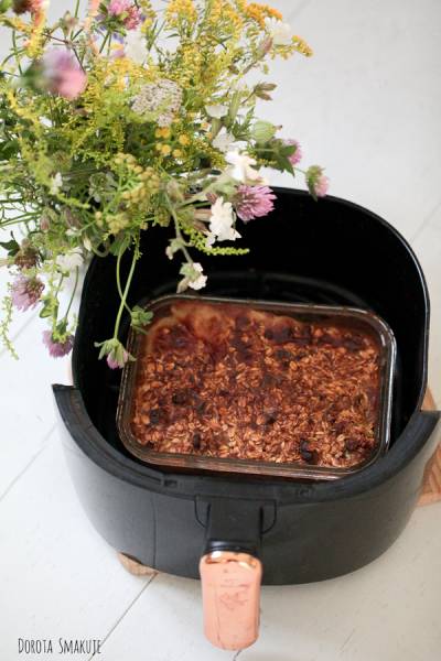 Pieczona owsianka ze śliwkami airfryer