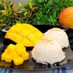 Słodki kokosowy ryż z mango