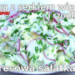 Przepis na sałatkę z serka wiejskiego z rzodkiewkami