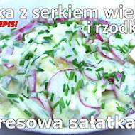 Przepis na sałatkę z serka wiejskiego z rzodkiewkami
