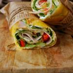 Wrap z cukinii i sera