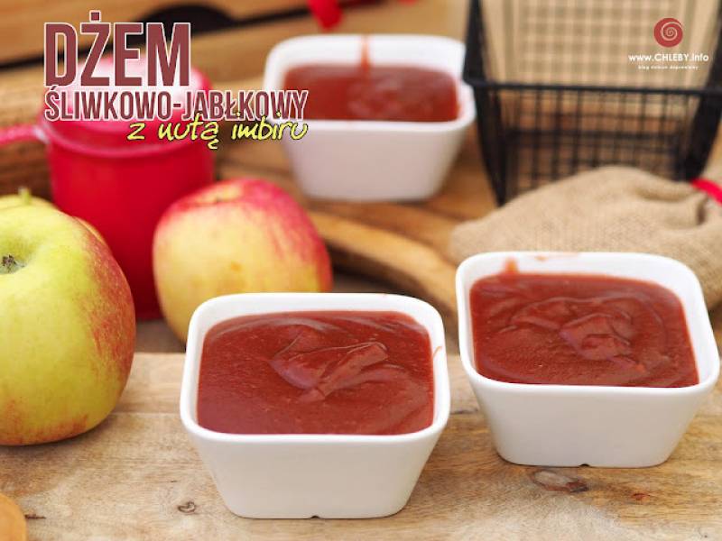 Dżem śliwkowo-jabłkowy z nutą imbiru