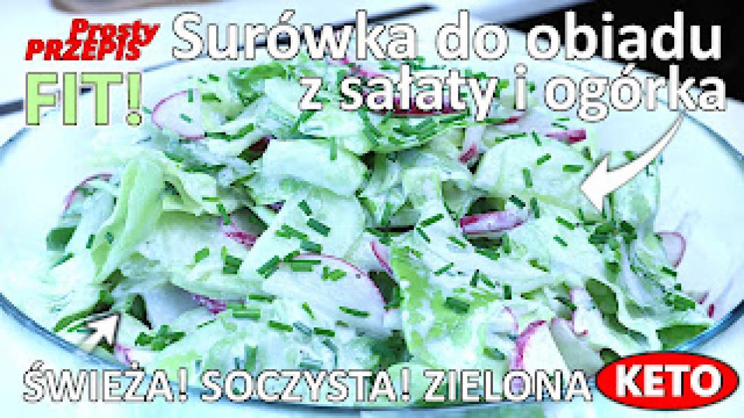 Przepis na surówkę z sałaty, ogórków i rzodkiewek