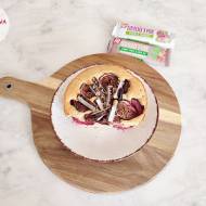 Ciasto pełnoziarniste z bananem, śliwkami, figą i batonami smoothie
