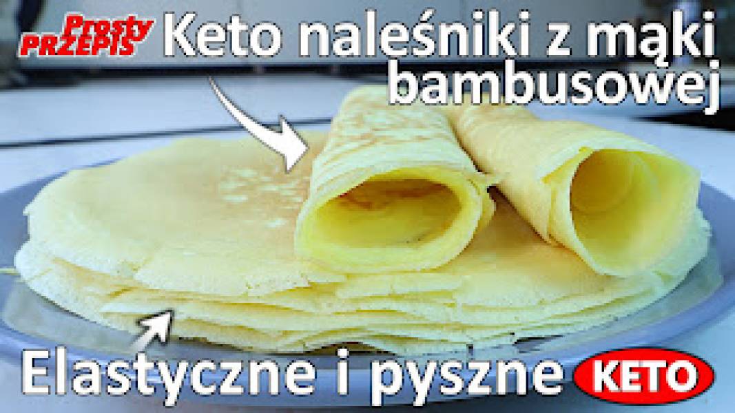 Przepis na keto naleśniki z mąki bambusowej