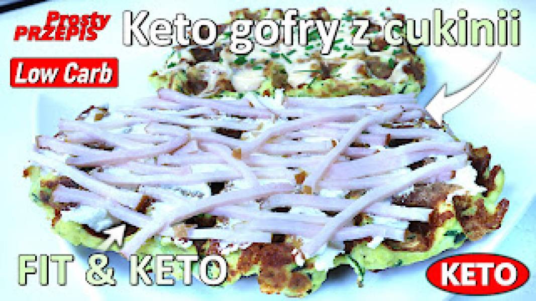 Przepis na keto gofry z cukinii