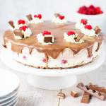 Sernik Kinder Chocolate z malinami