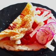 Omlet białkowy z warzywami