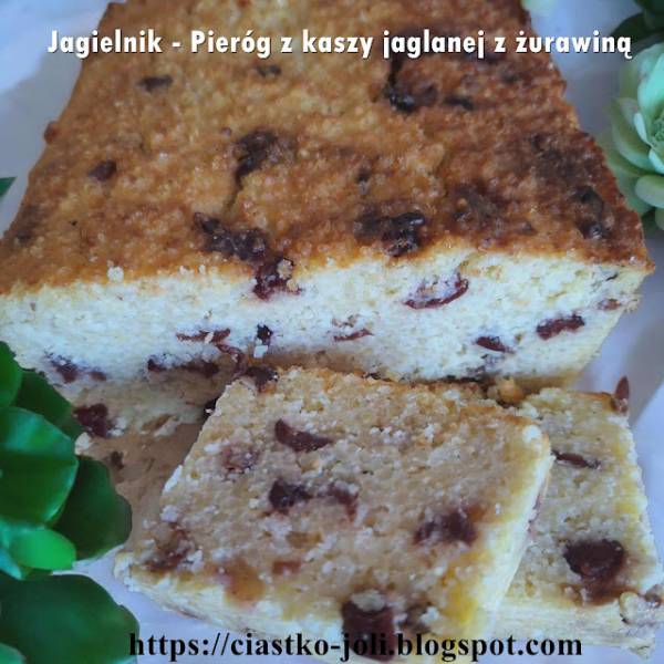 Jagielnik - Pieróg z kaszy jaglanej z żurawiną