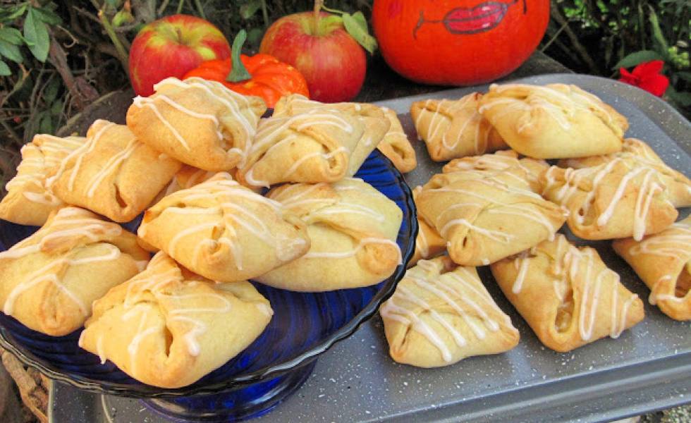 pyszne CIASTECZKA KOPERTY Z JABŁKAMI I LUKREM tylko kilka składników+FILM