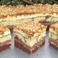 HIT Ciasto Noce i dnie-dwukolorowe z kremem i słonecznikiem, łatwe i efektowne +FILM