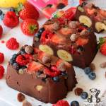 BLOK CZEKOLADOWY z owocami (przepis bez glutenu, bez laktozy i wegański)