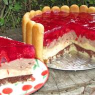 Rewelacyjny torcik a'la CHARLOTTE z kremem i malinami +FILM