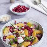 Sałatka z cykorii z pomarańczami i granatem