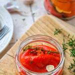 Pieczona papryka na kanapki i do słoika na zimę