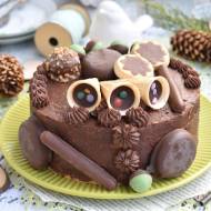 Tort z kremem czekoladowym