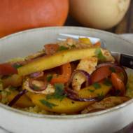 Stir fry z kurczakiem i dynią