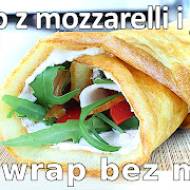 Przepis na keto wrap z mozzarelli