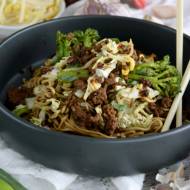 Wołowina po chińsku z zielonymi warzywami