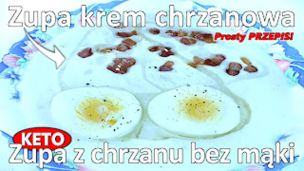 Przepis na keto zupę krem chrzanową