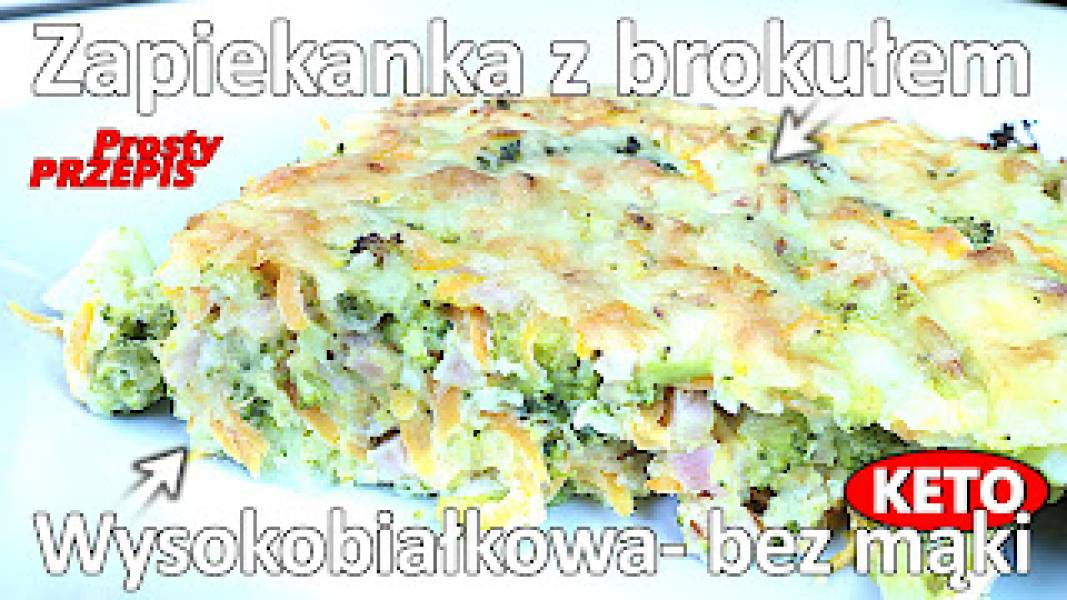 Przepis na wysokobiałkową zapiekankę z brokułem