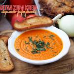 Pikantna zupa krem dyniowo-paprykowa