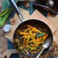 Dyniowe kluseczki z karmelizowanym porem