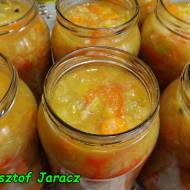 Słodko-kwaśna sałatka z pora ( na zimę )