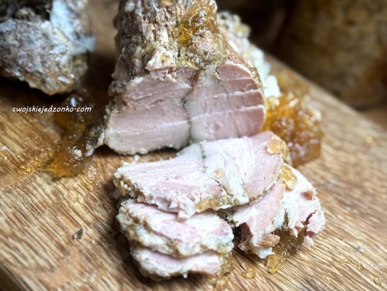 Boczek wojskowy na kanapki gotowany w słoikach