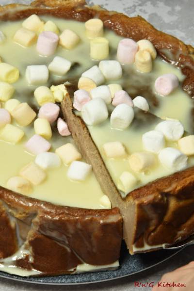 Sernik s'mores z piankami