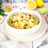 Makaron z karmelizowanym porem