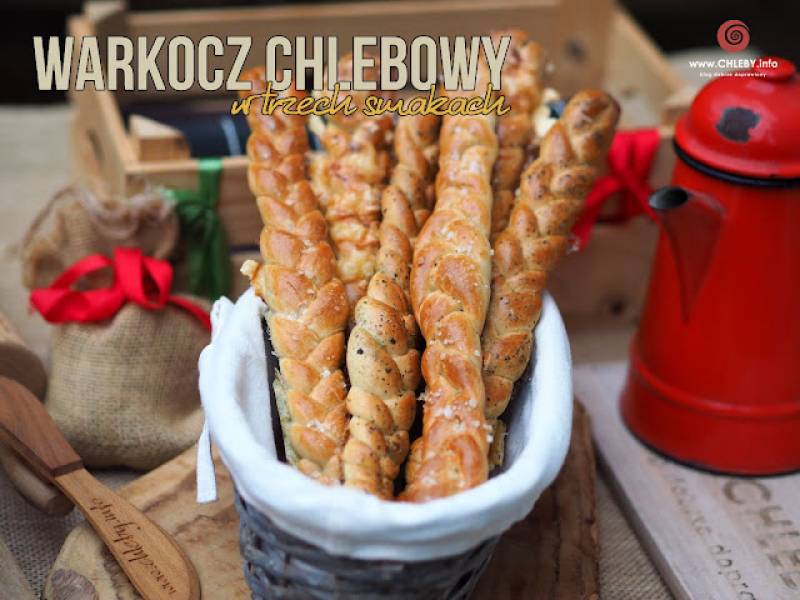 Warkocze chlebowe w trzech smakach