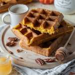 Dyniowe gofry drożdżowe