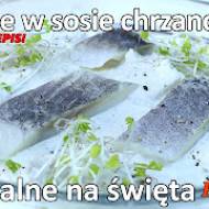 Przepis na śledzie w sosie chrzanowym