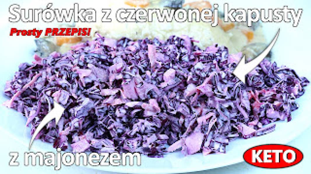 Przepis na surówkę z czerwonej kapusty z majonezem