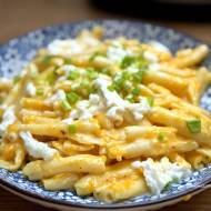 Makaron w sosie dyniowo -śmietankowo -serowym